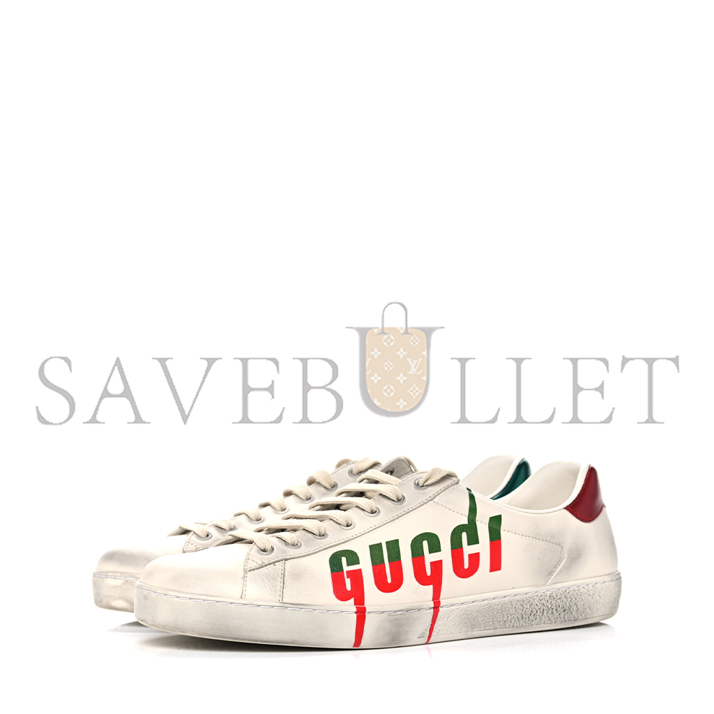 G*u*i distressed calfskin mens ace blade sneakers 11 923484